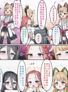 [Chinese][Manga](COMIC1☆22) [チサキッス (枠田ちさき)] ゲーム開発部の恋愛シミュレーションβテスト (ブルーアーカイブ) [欶澜汉化组]