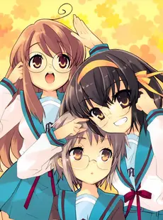 [ArtistCG]  [yande] Suzumiya Haruhi no Yuuutsu - Tribute to the SOS-dan