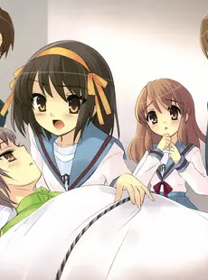 [ArtistCG]  [yande] Suzumiya Haruhi no Yuuutsu - Tribute to the SOS-dan